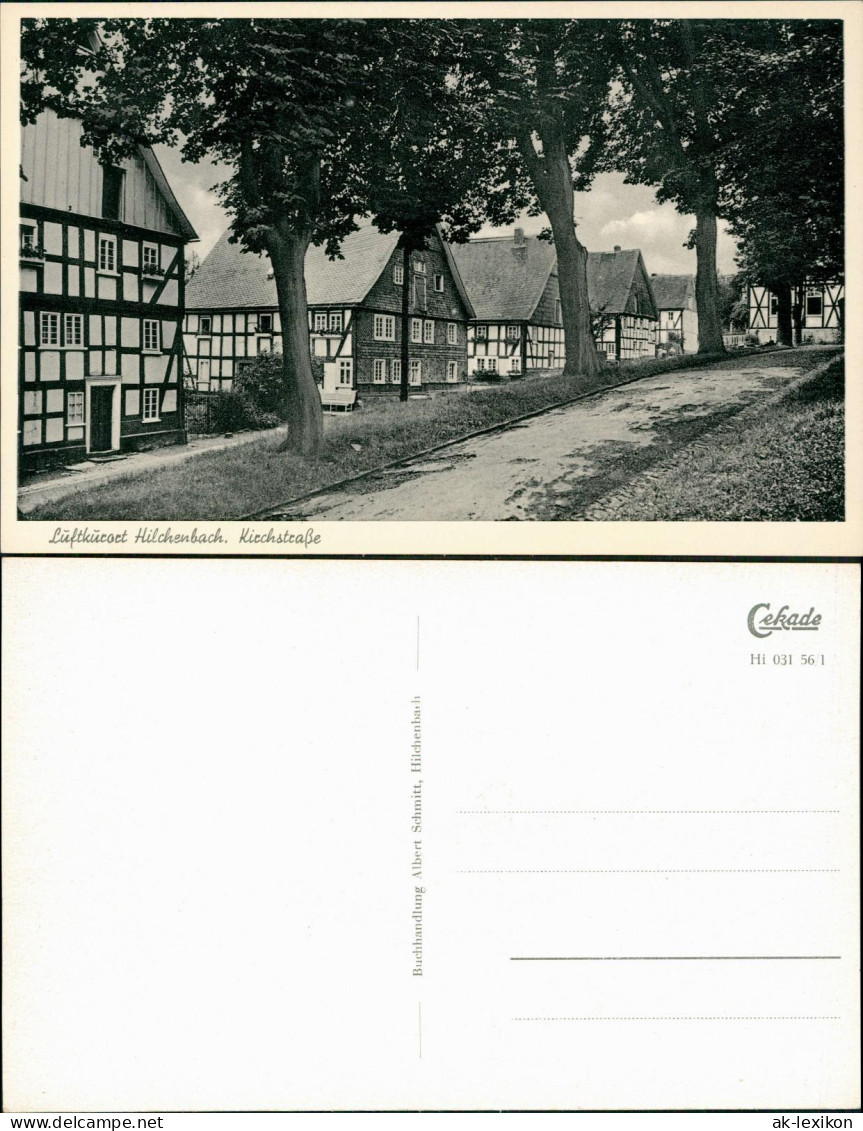 Ansichtskarte Hilchenbach Fachwerk-Häuser Kirchstraße 1940 - Hilchenbach