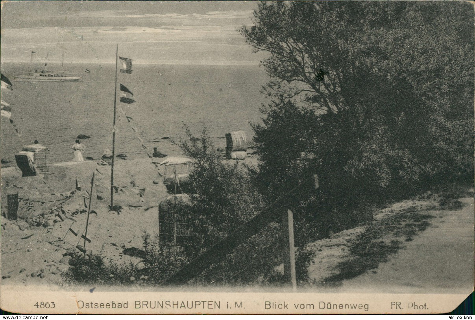 Brunshaupten-Kühlungsborn Strand Küste Blick Vom Dünenweg 1920 - Kuehlungsborn