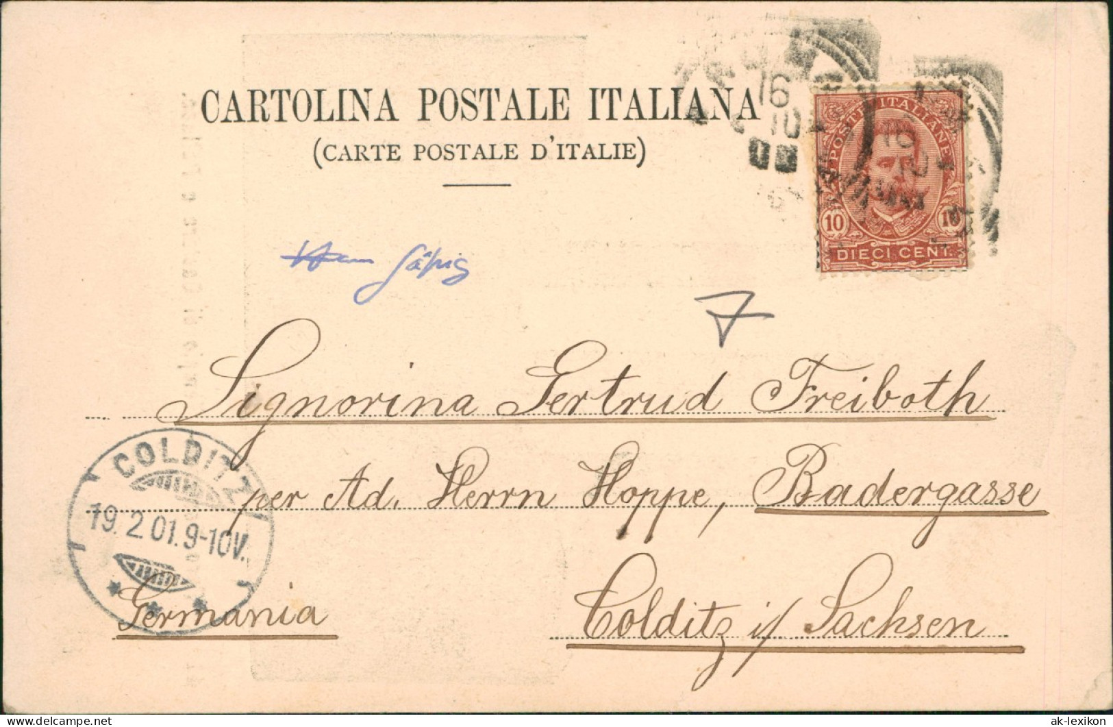 Cartoline Rom Roma Foro Romano Forum Romanum 1901    COLDITZ (Ankunftsstempel) - Other & Unclassified