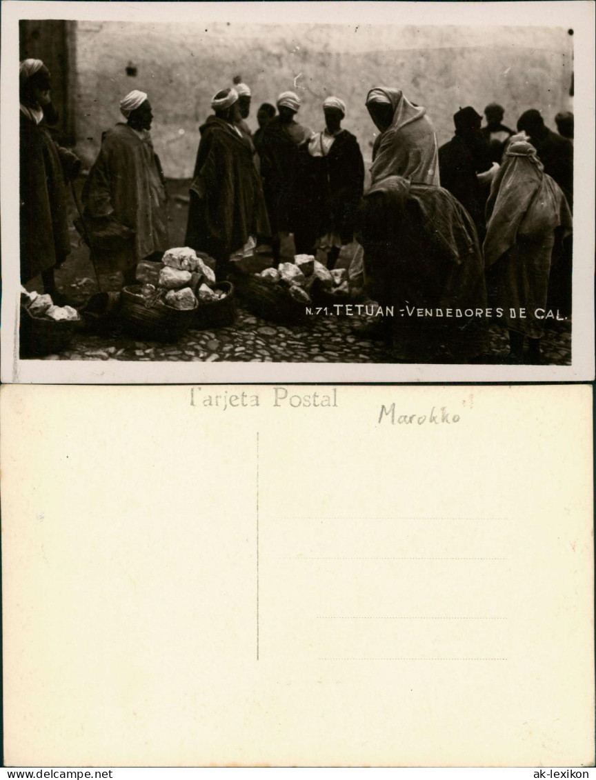 Postcard Marokko Allgemein TETUAN VENDEDORES Nativ Sellers 1930 - Altri & Non Classificati