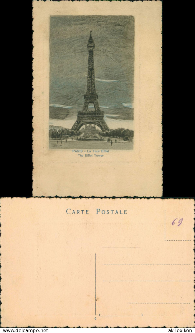 CPA Paris Tour Eiffel The Eiffel Tower 1920 - Eiffelturm