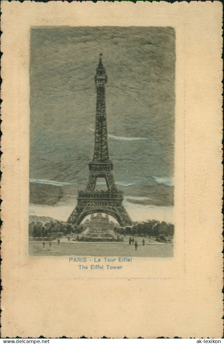 CPA Paris Tour Eiffel The Eiffel Tower 1920 - Eiffeltoren