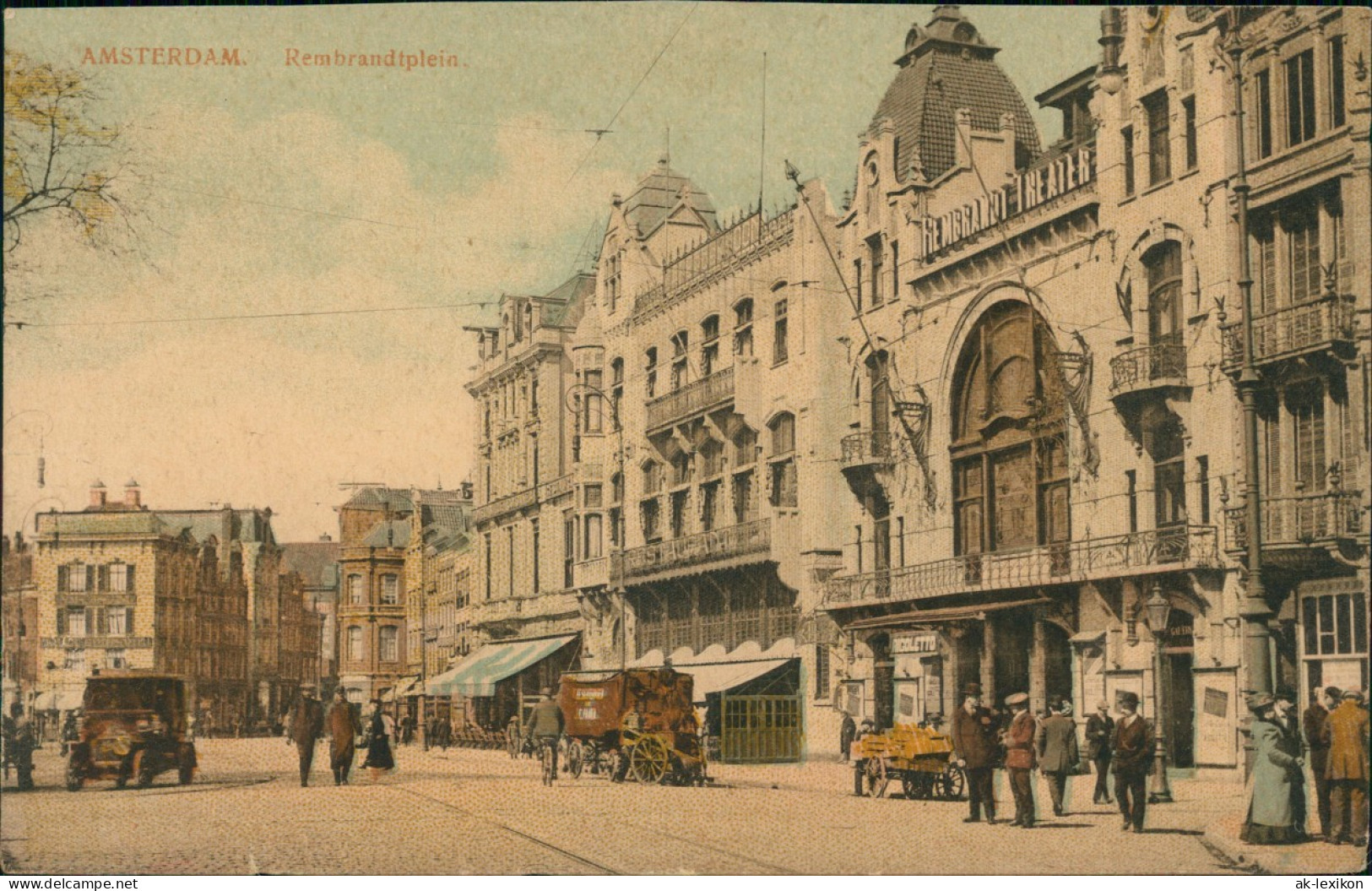 Postkaart Amsterdam Amsterdam Rembrandtsplein 1910 - Amsterdam