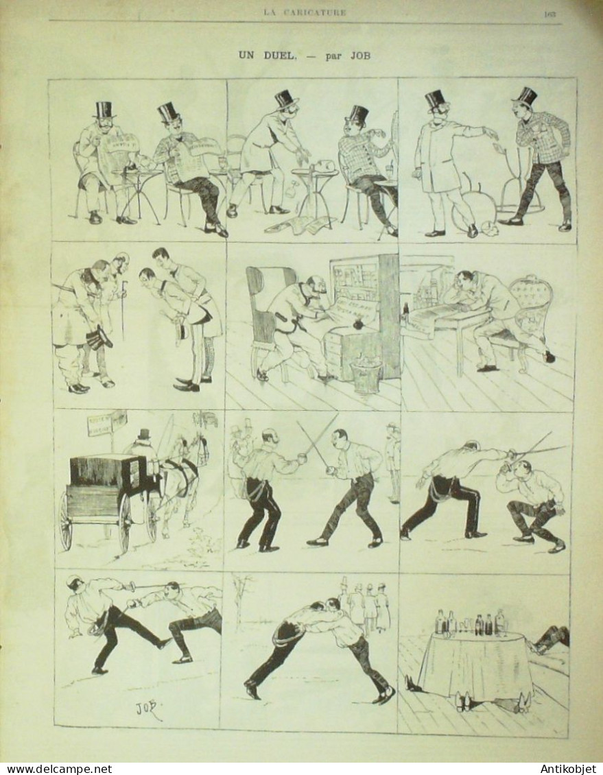 La Caricature 1884 N°229 Salon Comique Robida Duel Job Coquilles Trock Draner - Tijdschriften - Voor 1900