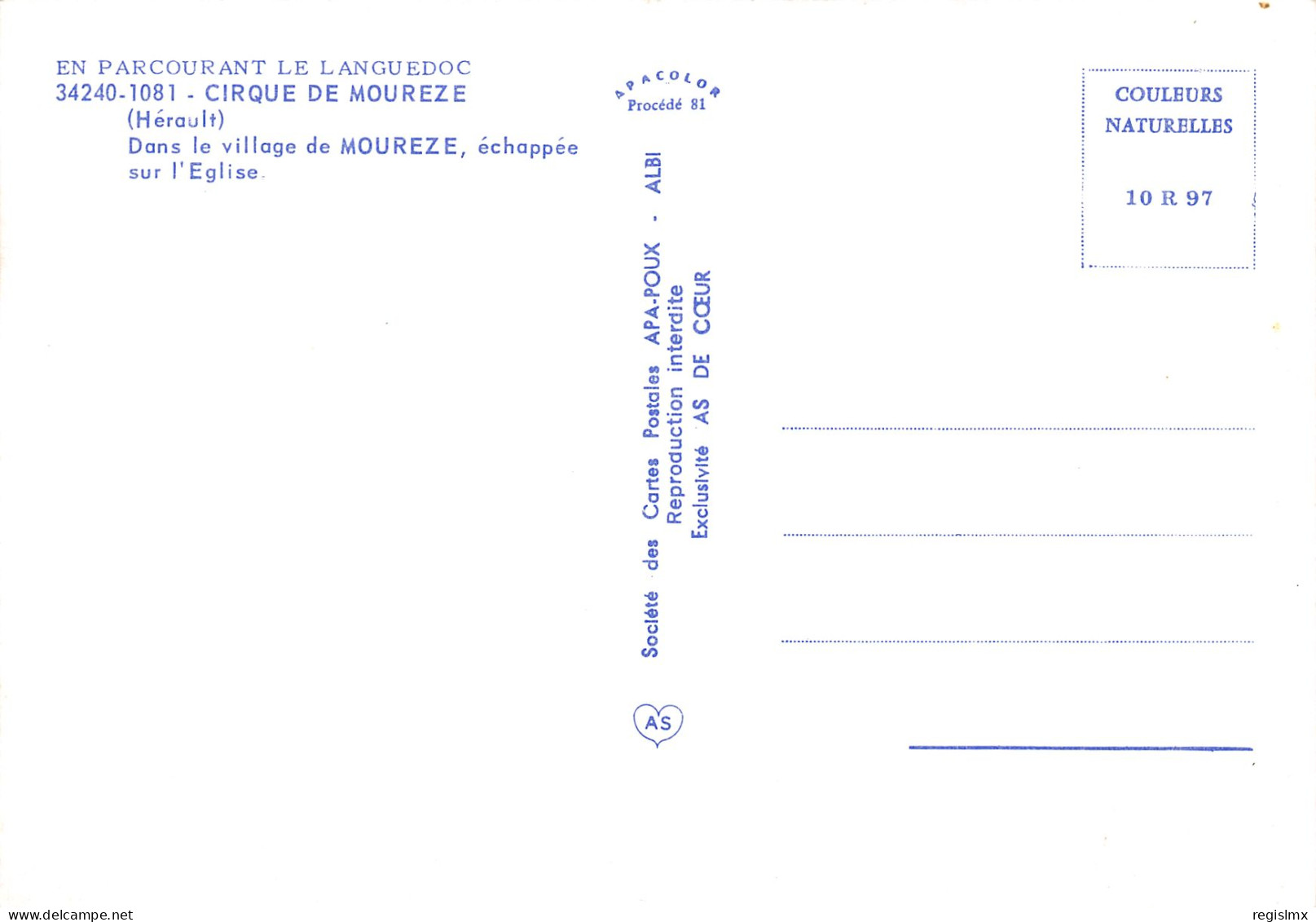 34-CIRQUE DE MOUREZE-N°1015-B/0187 - Sonstige & Ohne Zuordnung