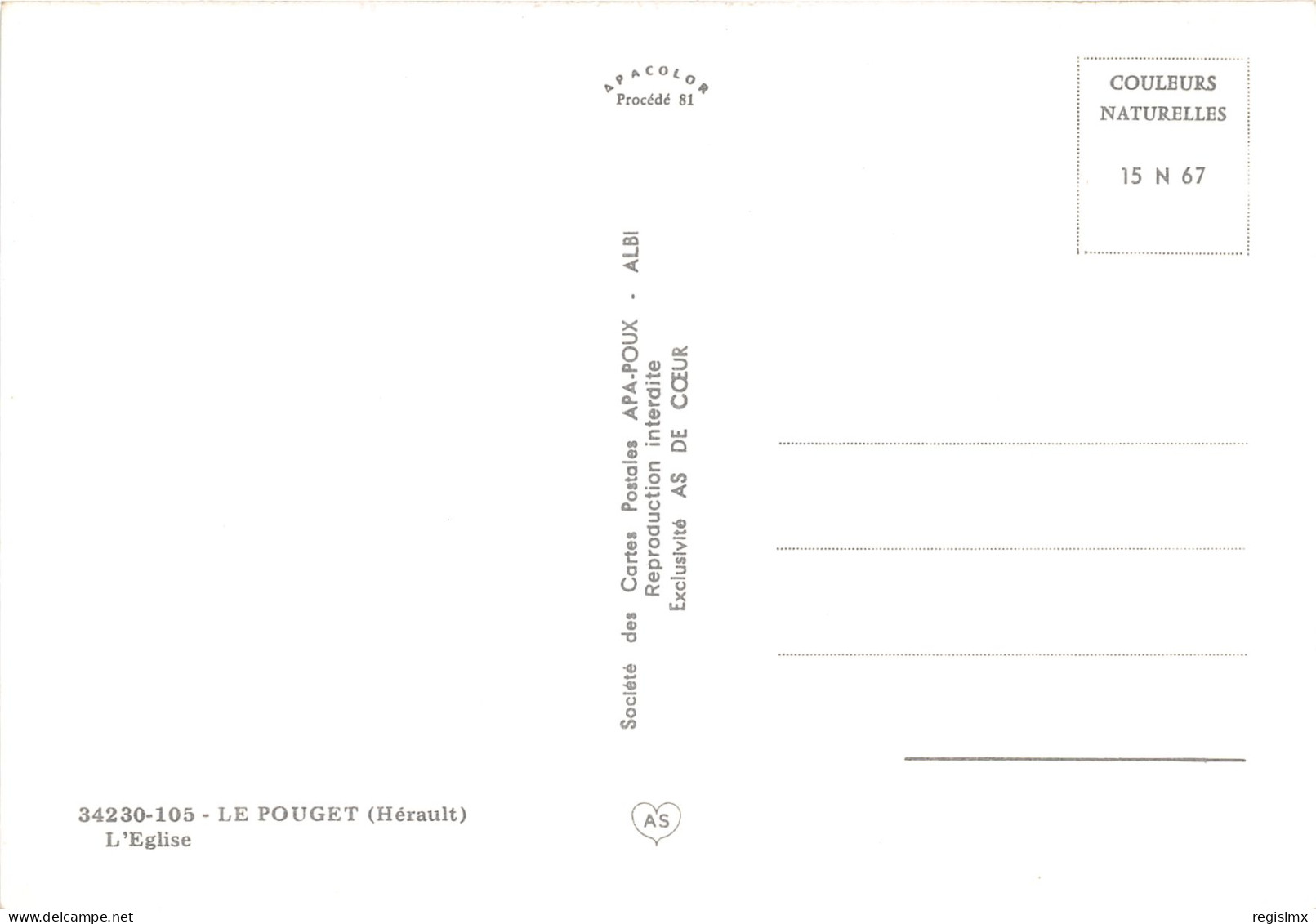 34-LE POUGET-N°1015-B/0129 - Other & Unclassified