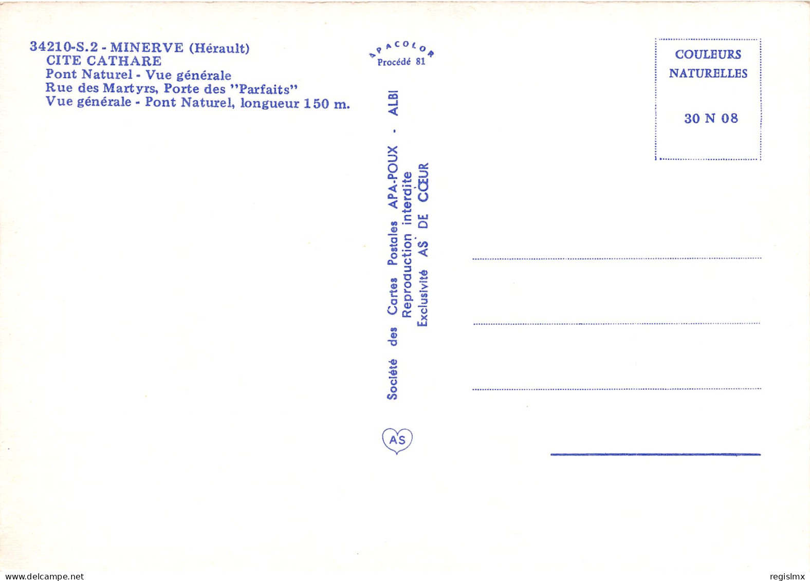 34-MINERVE-N°1015-B/0101 - Other & Unclassified