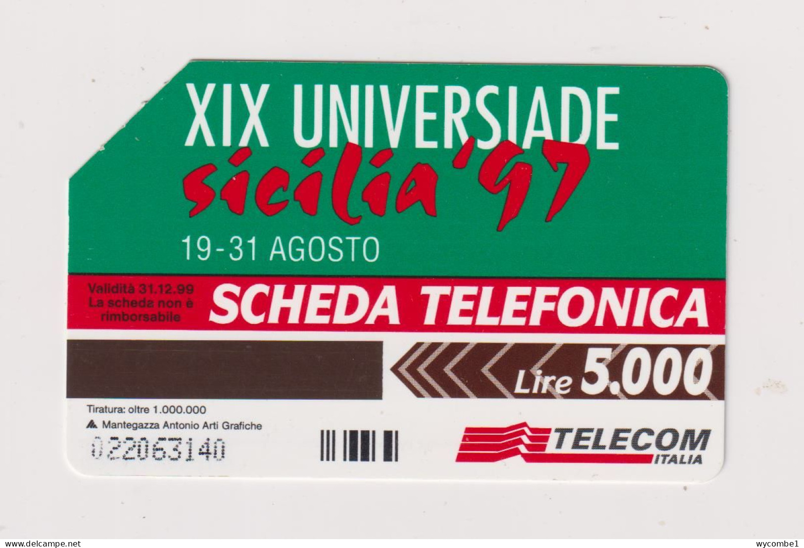 ITALY -   Sicilia 97 Urmet  Phonecard - Publiques Ordinaires