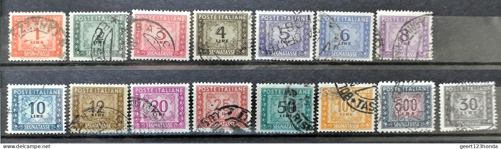 ITALIEN 1947/61 " PORTOMARKEN " Michelnr 74/87-95 Sehr Schon Gestempeld € 11,00 - 1946-60: Gebraucht