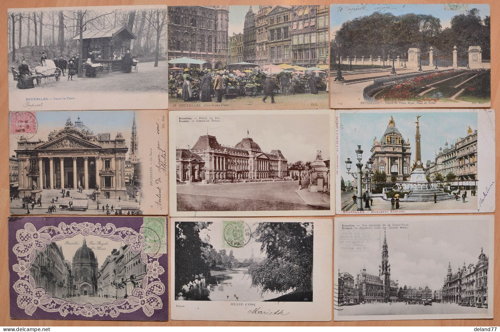 BRUXELLES - Lot de 80 Cartes Postales