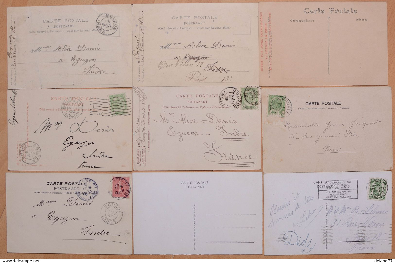 BRUXELLES - Lot de 80 Cartes Postales