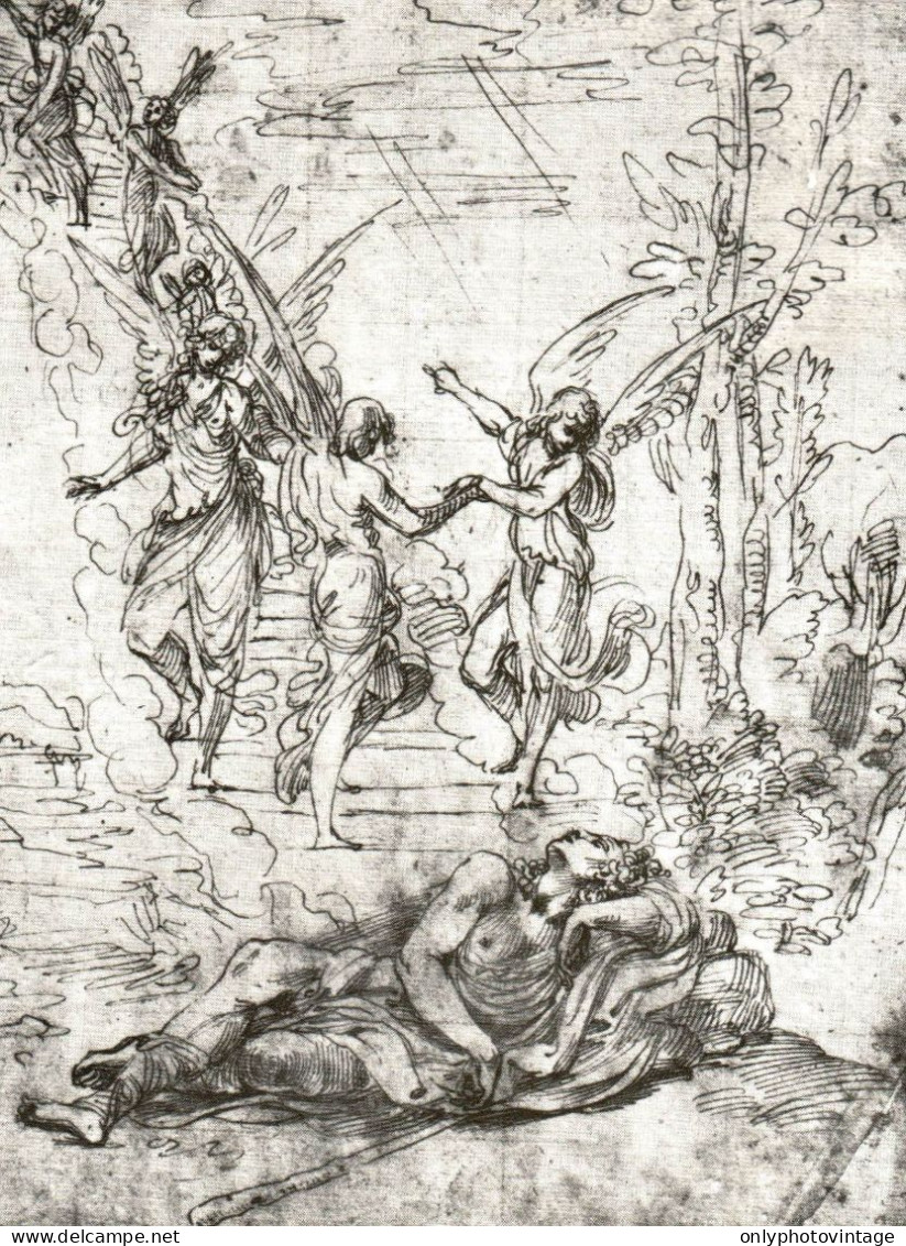 Ludovico Carracci, Nudo Artistico, Il Sogno Di Giacobbe, Stampa Epoca - Prints & Engravings