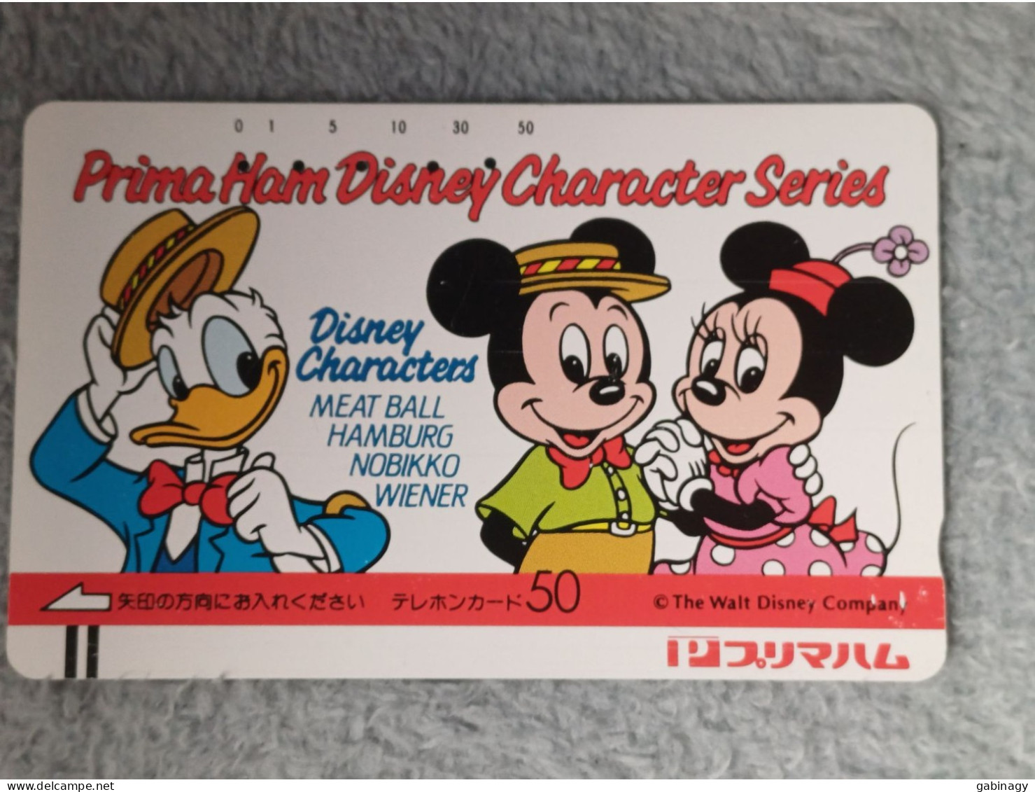 DISNEY - JAPAN - H136 - DISNEY CHARACTERS - 110-22709 - Disney