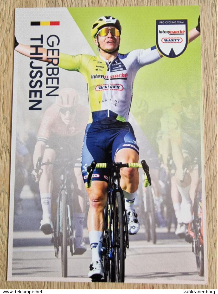 Card Gerben Thijssen - Team Intermarche-Wanty - 2024 - Cycling - Cyclisme - Ciclismo - Wielrennen - Radsport