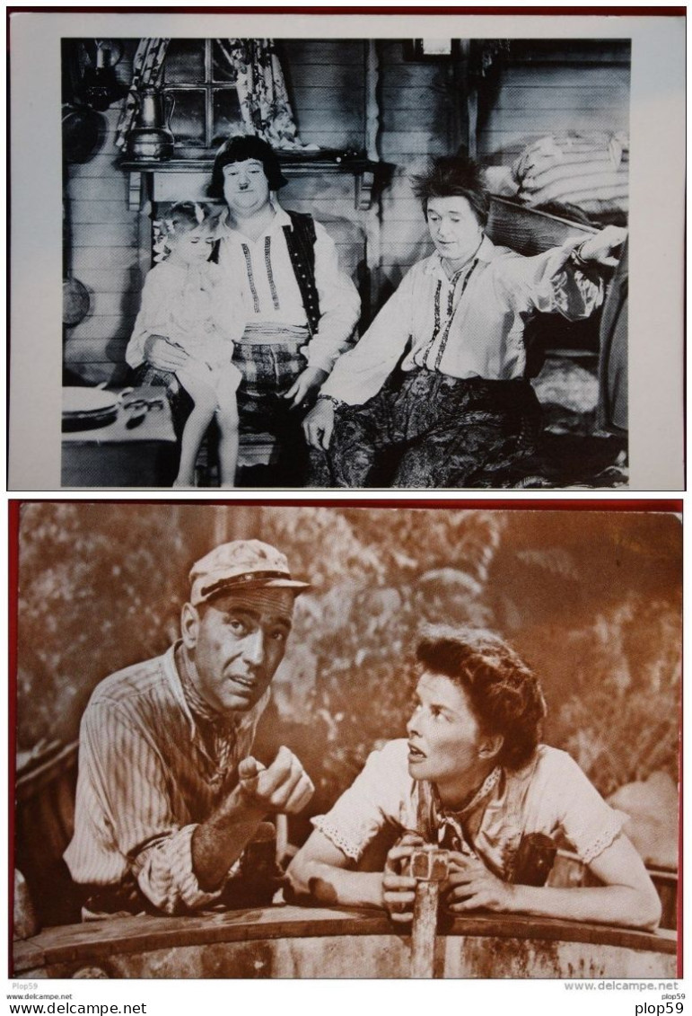 Lot Cinéma Laurel And Hardi The Bohemian Girl (film) 1936 Fotocard Bogart / Hepburn The African Queen (film) 1951 - Actores