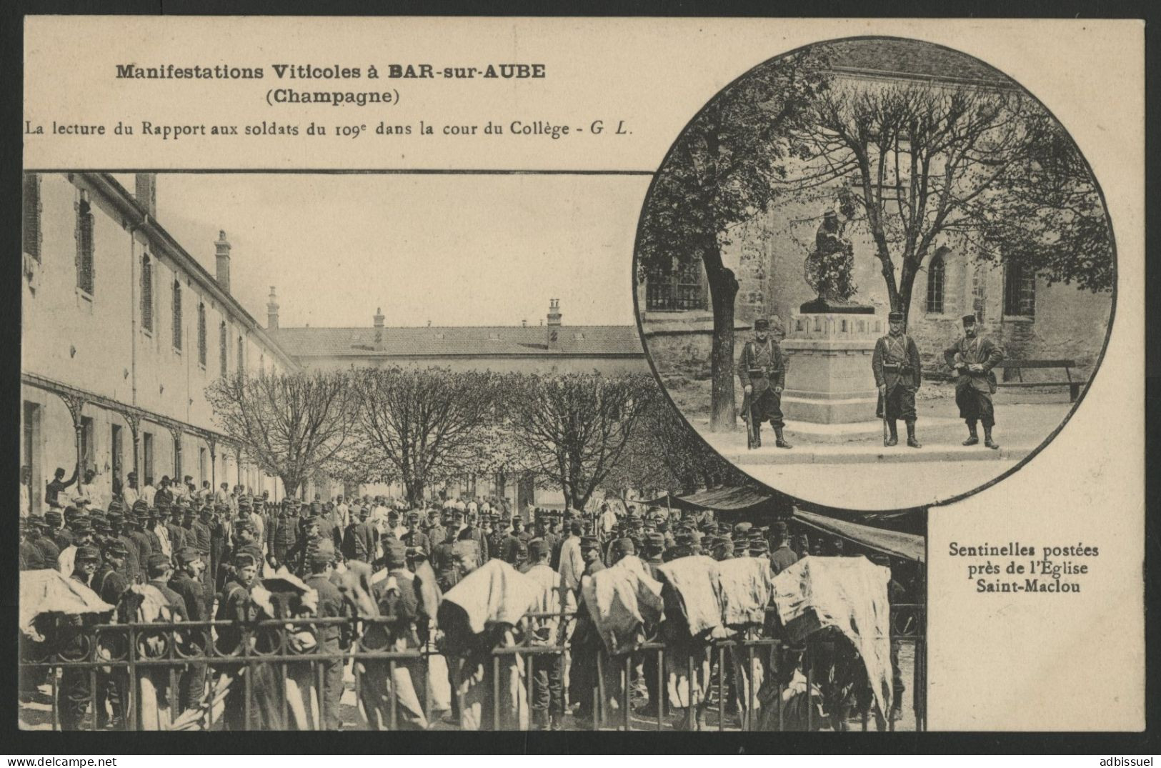 Manifestations Viticoles Champagne "Soldats Du 109ème" Et "Sentinelles Près De L'Eglise Saint Maclou" Lire Suite - Bar-sur-Aube