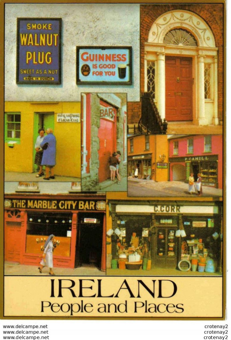 IRLANDE Ireland Ireland People & Places N°120 PUB Guinness Walnut Plug BAR Magasins C. CORR P. CAHILL VOIR DOS - Andere & Zonder Classificatie