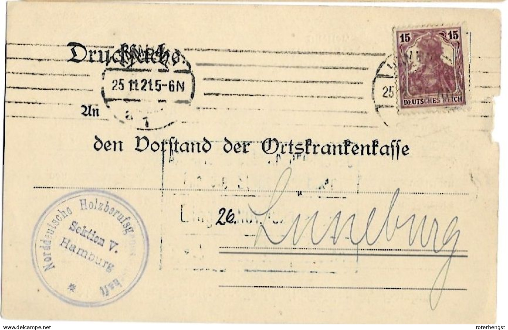 25.11.1921 Infla Card With Better Michel 142 B (brown) 14 Euros - Covers & Documents