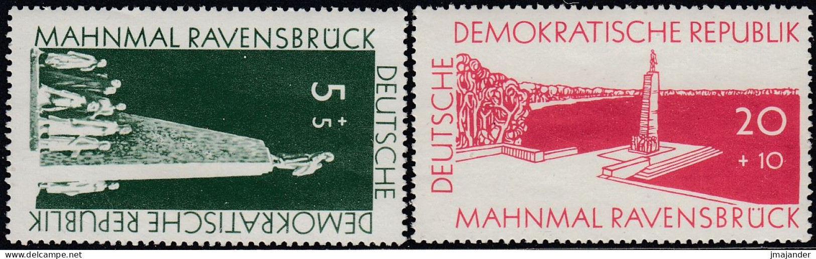 Germany (DDR) 1957 - International Day Of Liberation: Concentration Camp Ravensbrück - Mi 566-567 ** MNH [1853] - Ongebruikt