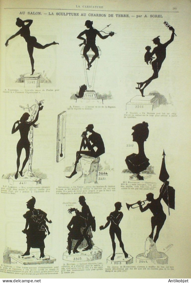 La Caricature 1884 N°231 A Travers Paris Draner Velle Saison Trock Sorel - Magazines - Before 1900