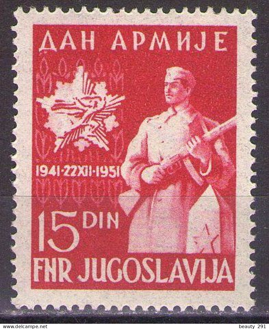 Yugoslavia 1951 - Army Day - Mi 675 - MNH**VF - Ongebruikt