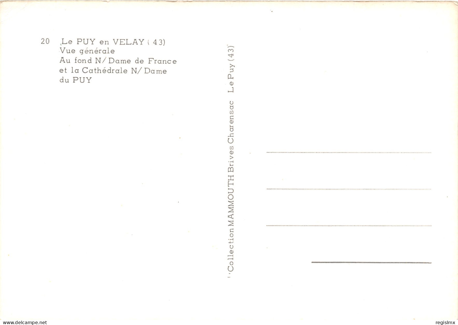 43-LE PUY-N°1017-C/0349 - Le Puy En Velay
