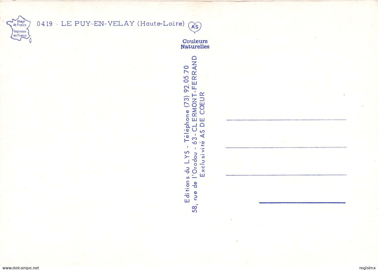 43-LE PUY-N°1017-C/0257 - Le Puy En Velay