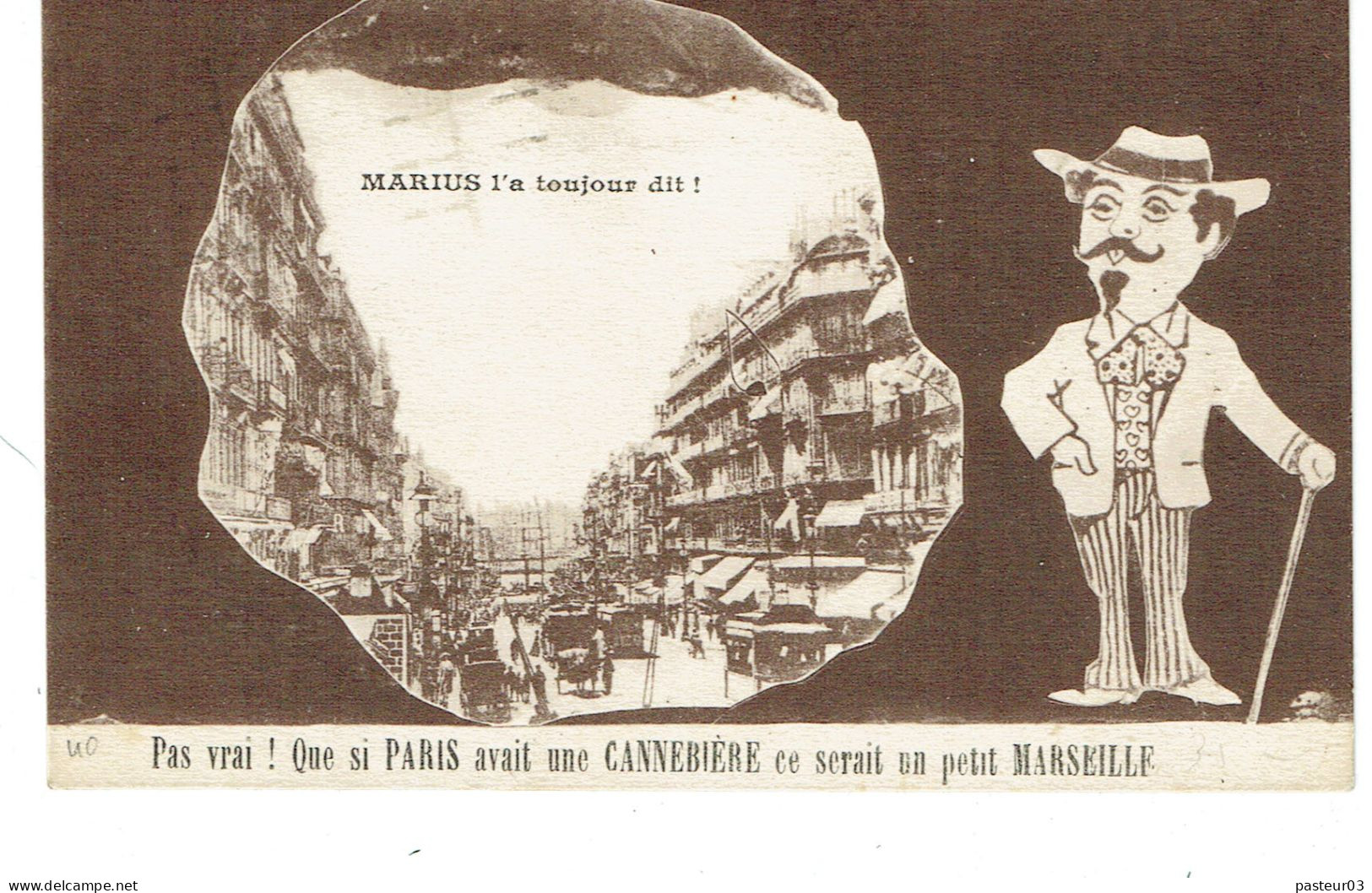 170 X 2 (45) Pasteur 10 C. Provenant De Carnet Avec Bandelette RARE Tarifs Du 01-05-1926 (court) CP < à 5 Mots - 1922-26 Pasteur