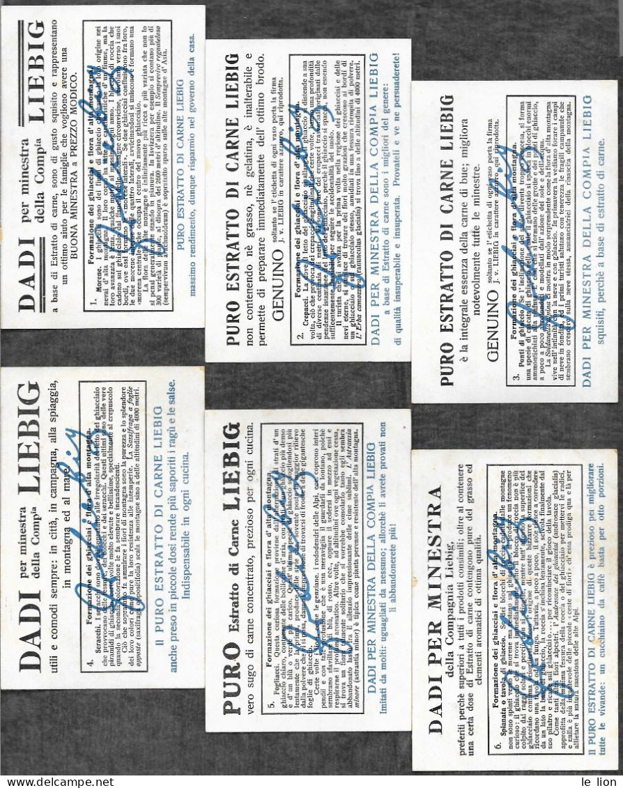 Serie Liebig ITALIANA S1193 Formazione Ghiacciai E Flora Alta Montagna - 1927 - OTTIMO STATO - Liebig