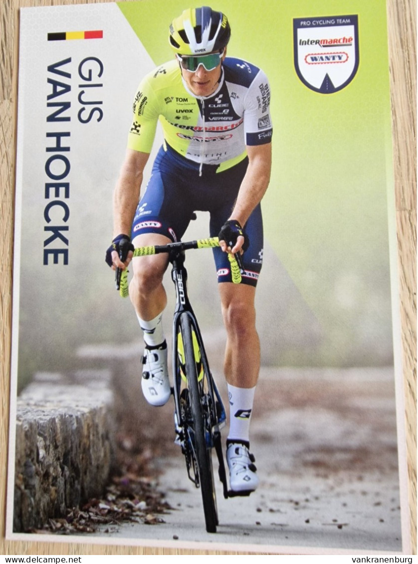 Card Gijs Van Hoecke - Team Intermarche-Wanty - 2024 - Cycling - Cyclisme - Ciclismo - Wielrennen - Cyclisme