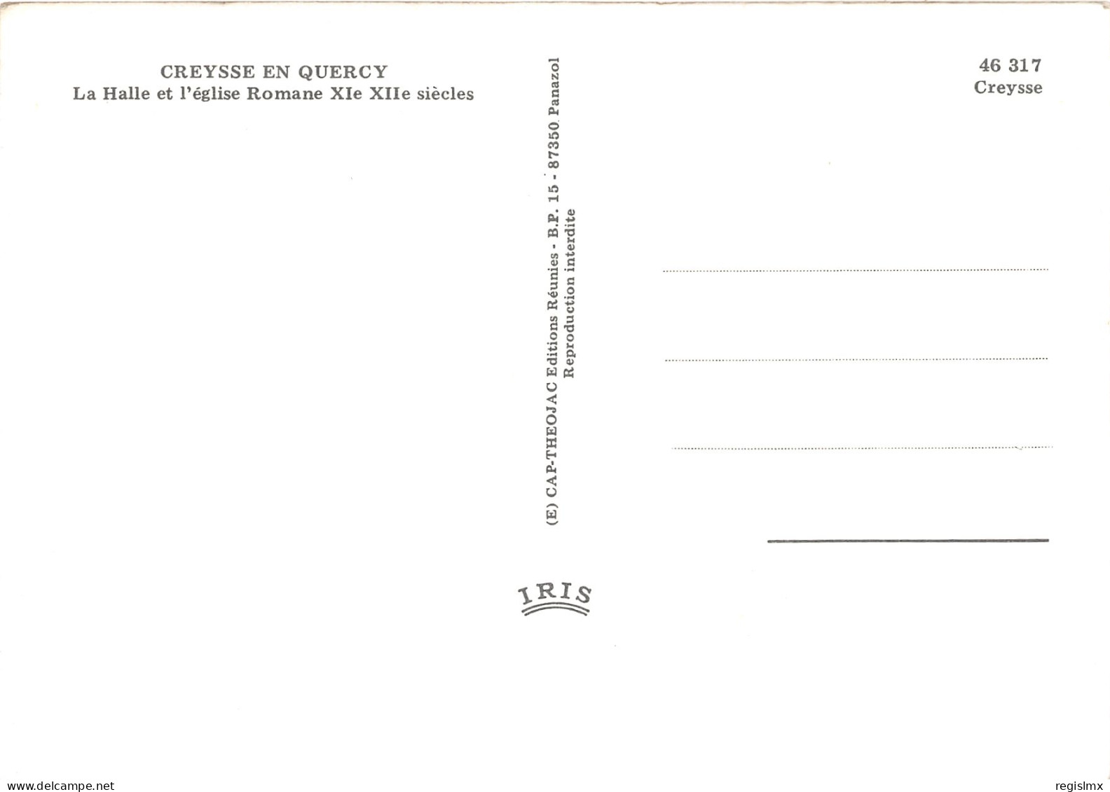 46-CREYSSE-N°1018-C/0117 - Other & Unclassified