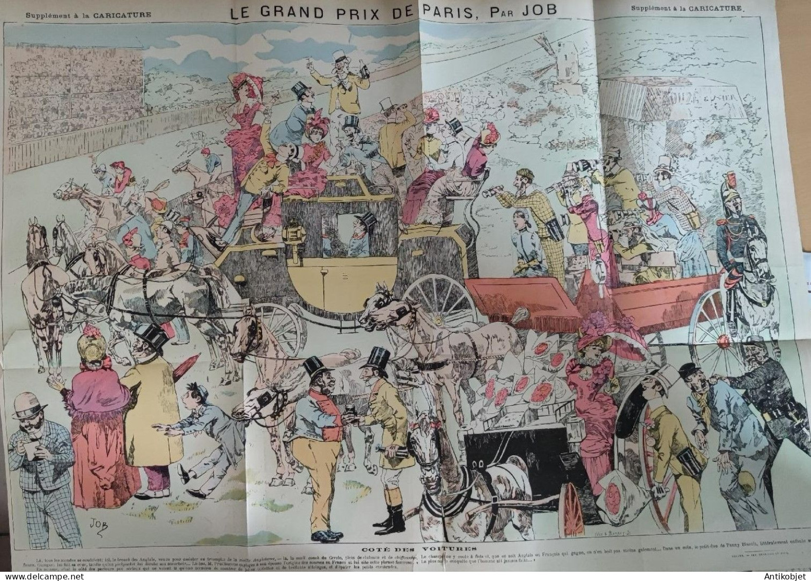 La Caricature 1884 N°232 La Saint-Cheval Robida Robida GP Paris Job - Revues Anciennes - Avant 1900