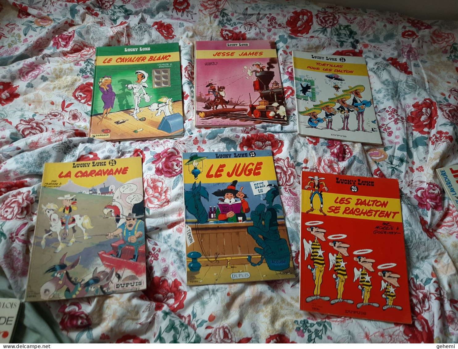 Lot De 6 BD Lucky Luke Dont 1EO 1975 - Lucky Luke