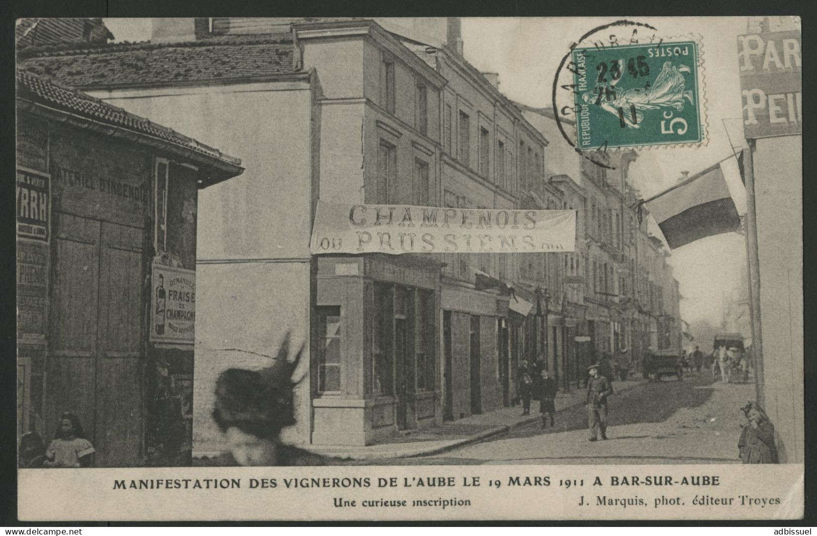 Manifestations Des Vignerons De L'Aube à Bar-sur-Marne "Une Curieuse Inscription" Lire Suite - Bar-sur-Aube