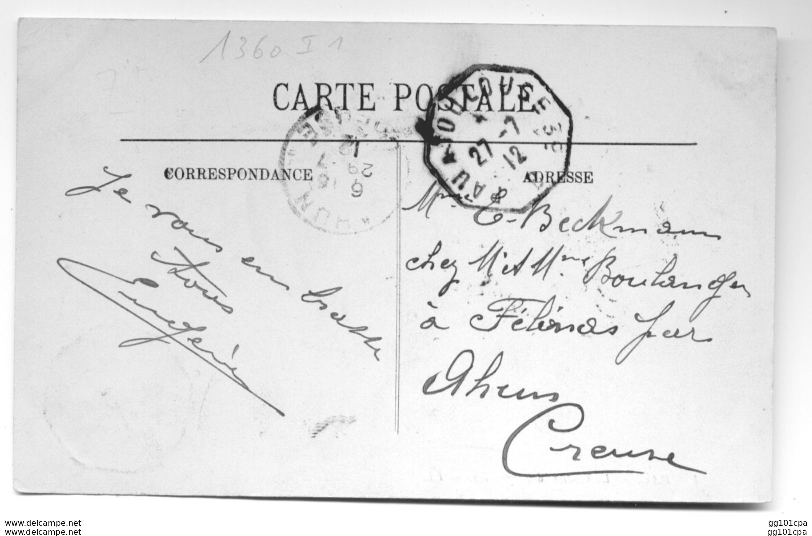 Cachet Ambulant "PAU A TOULOUSE 3° 1912" Semeuse Refais Au Dos Superbe - Paiement Par MANGOPAY Uniquement - Bahnpost