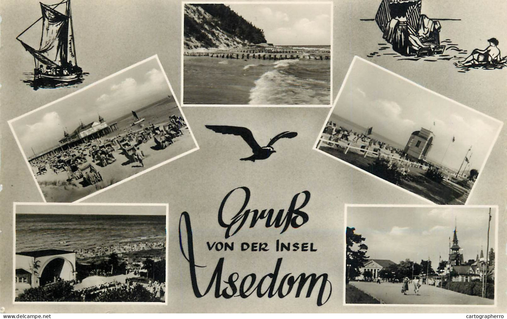 Germany Gruss Von Der Insel Usedom Different Views - Usedom