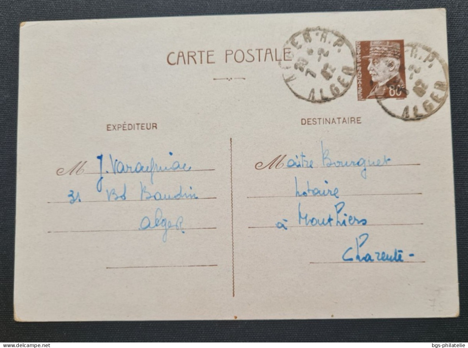 Algérie,  Carte Postale Interzone. - Lettres & Documents