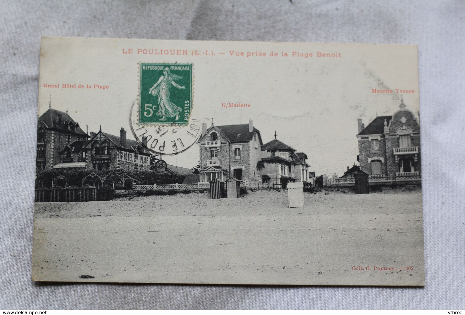 Cpa 1911, Le Pouliguen, Vue Prise De La Plage Benoit, Loire Atlantique 44 - Le Pouliguen