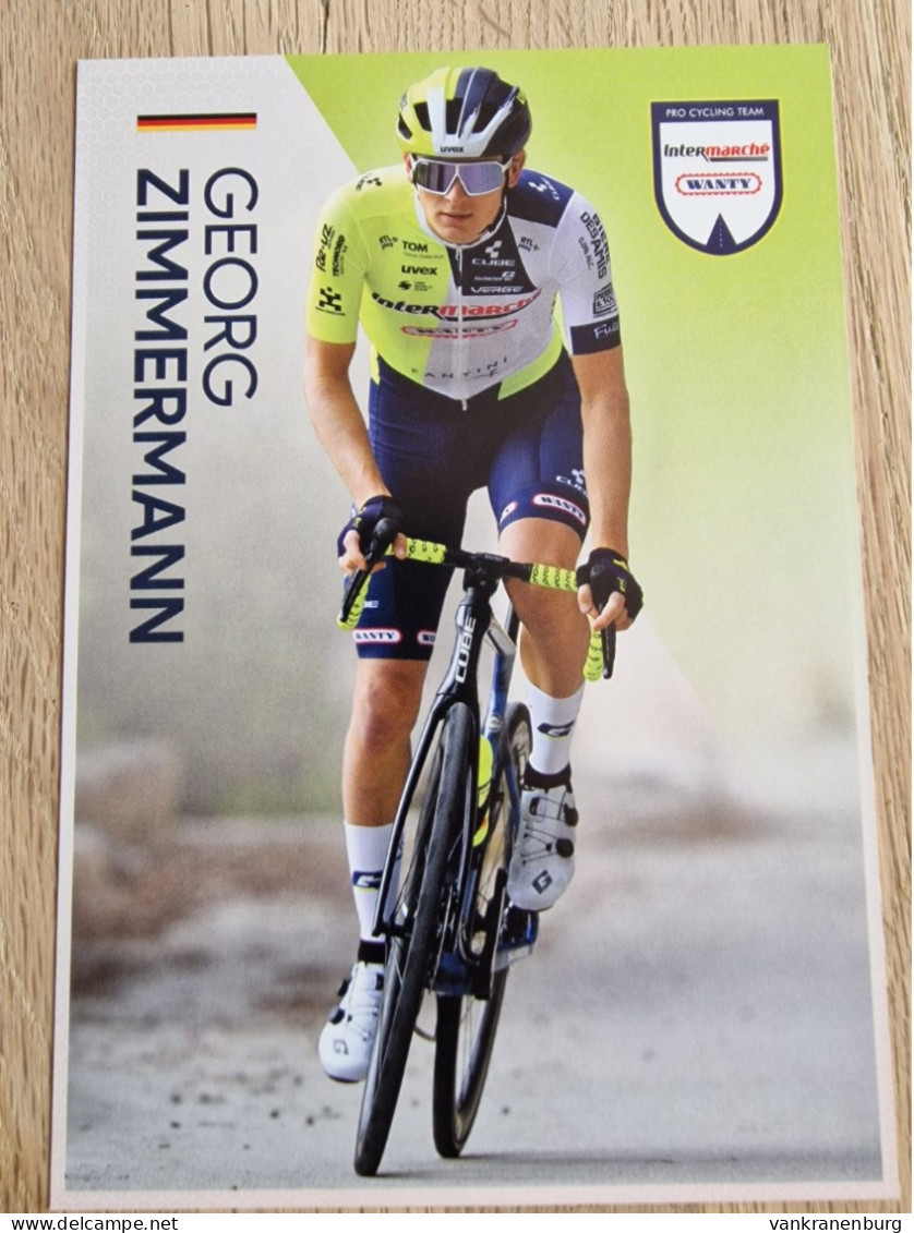 Card Georg Zimmermann - Team Intermarche-Wanty - 2024 - Cycling - Cyclisme - Ciclismo - Wielrennen - Ciclismo