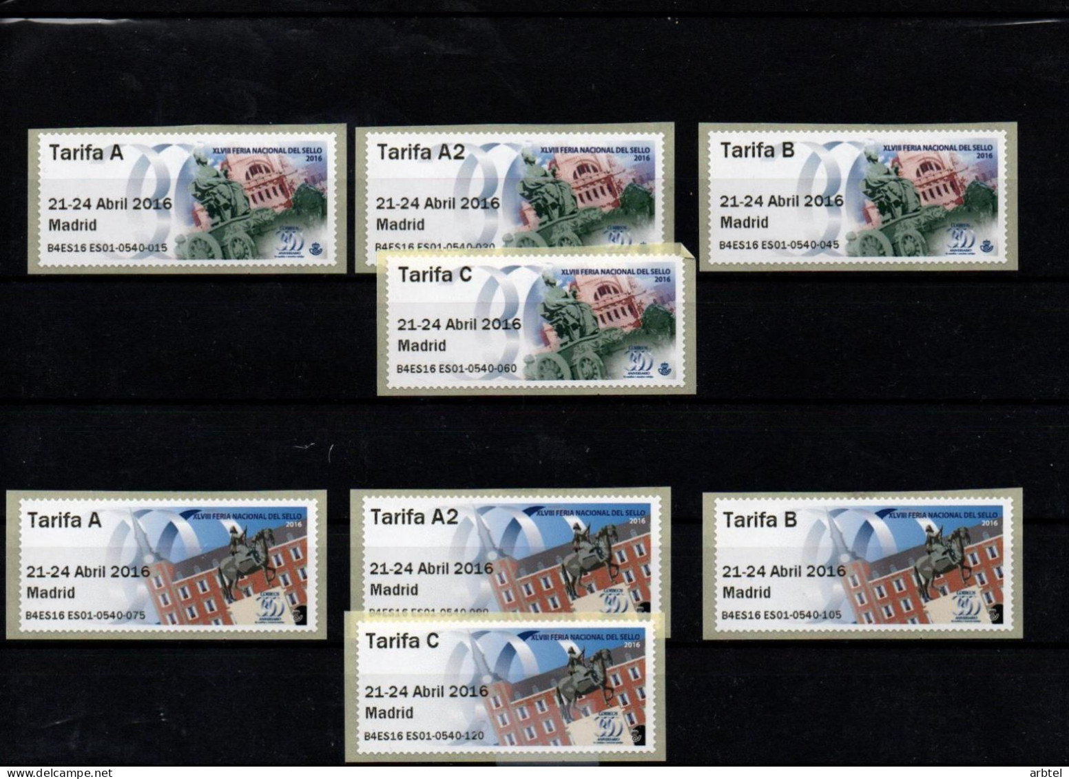 ESPAÑA SPAIN ATM FERIA NACIONAL DEL SELLO 2016 B4ES16 - Unused Stamps