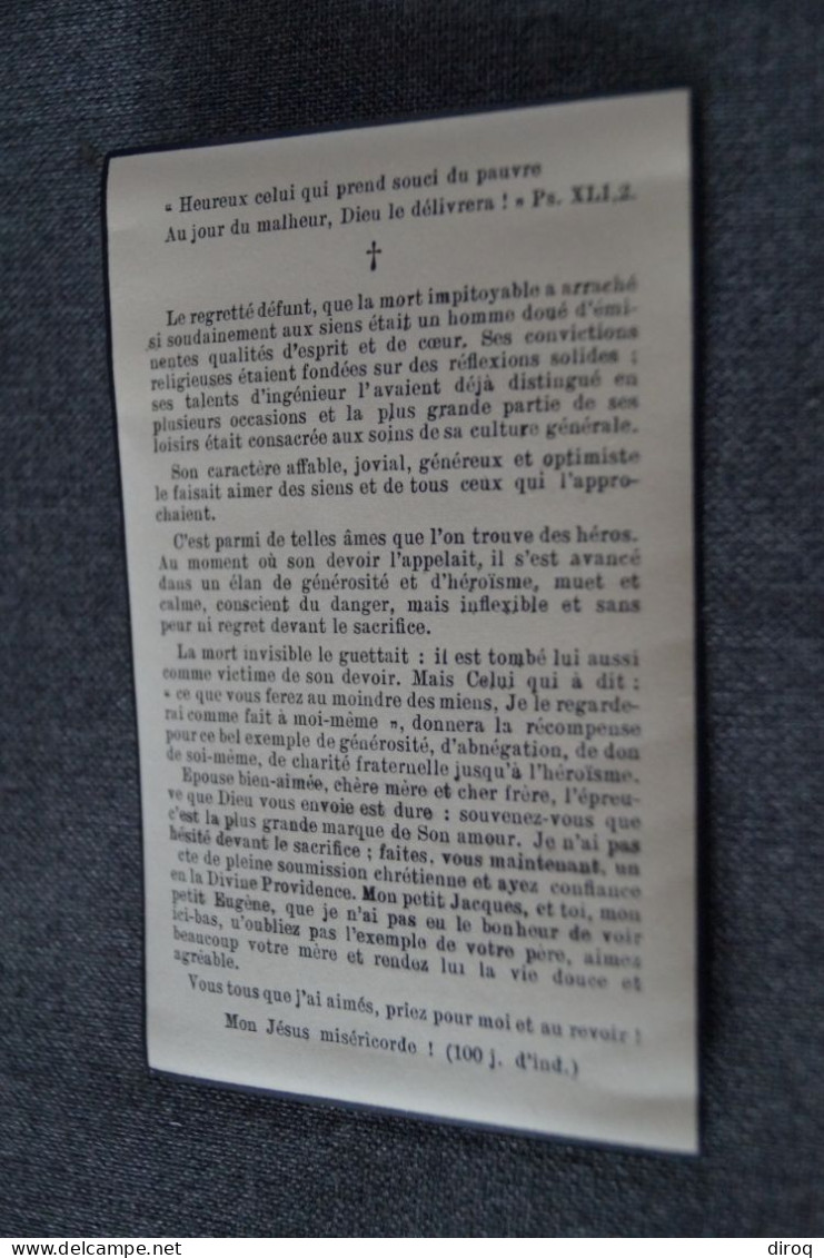 Eugène Jean-Marie Van Molle,Mineurs, 1904 - 1934 à Paturage - Overlijden