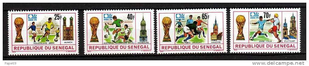 Sénégal N° 401 / 04  XX Coupe Du Monde De Football à Munich La Série Des 4 Valeurs Sans Charnière, TB - Sénégal (1960-...)