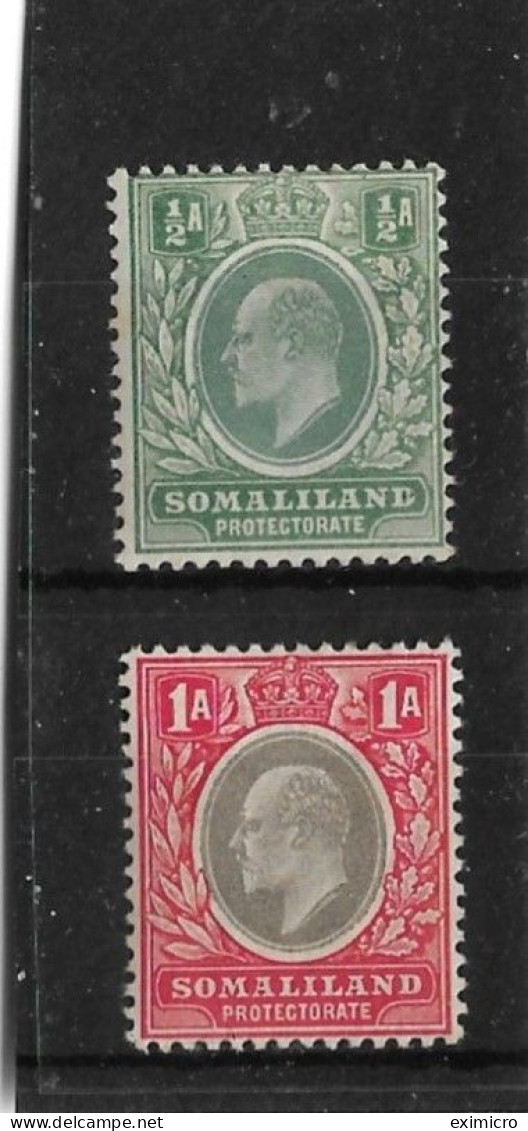 SOMALILAND 1904 ½a And 1a SG 32/33 MOUNTED MINT WMK CROWN CA Cat £23+ - Somaliland (Protectorate ...-1959)