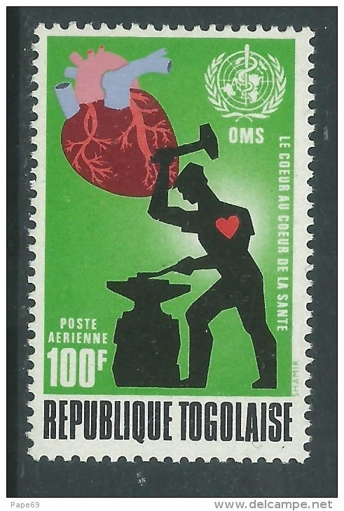 Togo P.A.  N° 176  XX Mois Mondial Du Coeur Sans  Charnière, TB - Togo (1960-...)