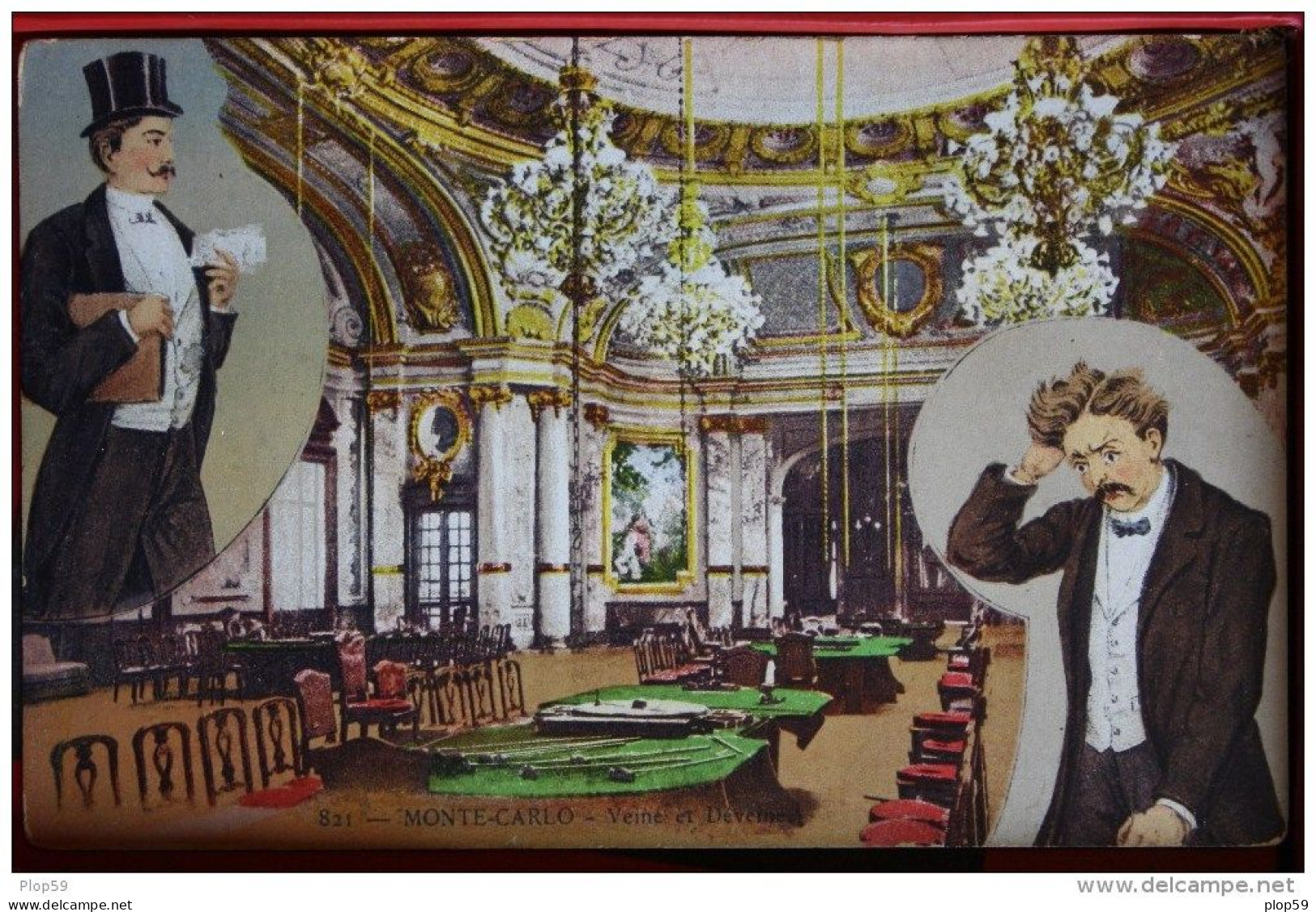 Cpa Ak Pk  Monaco - Monte Carlo - Illustrateur - Veine Et Déveine - Antes 1900