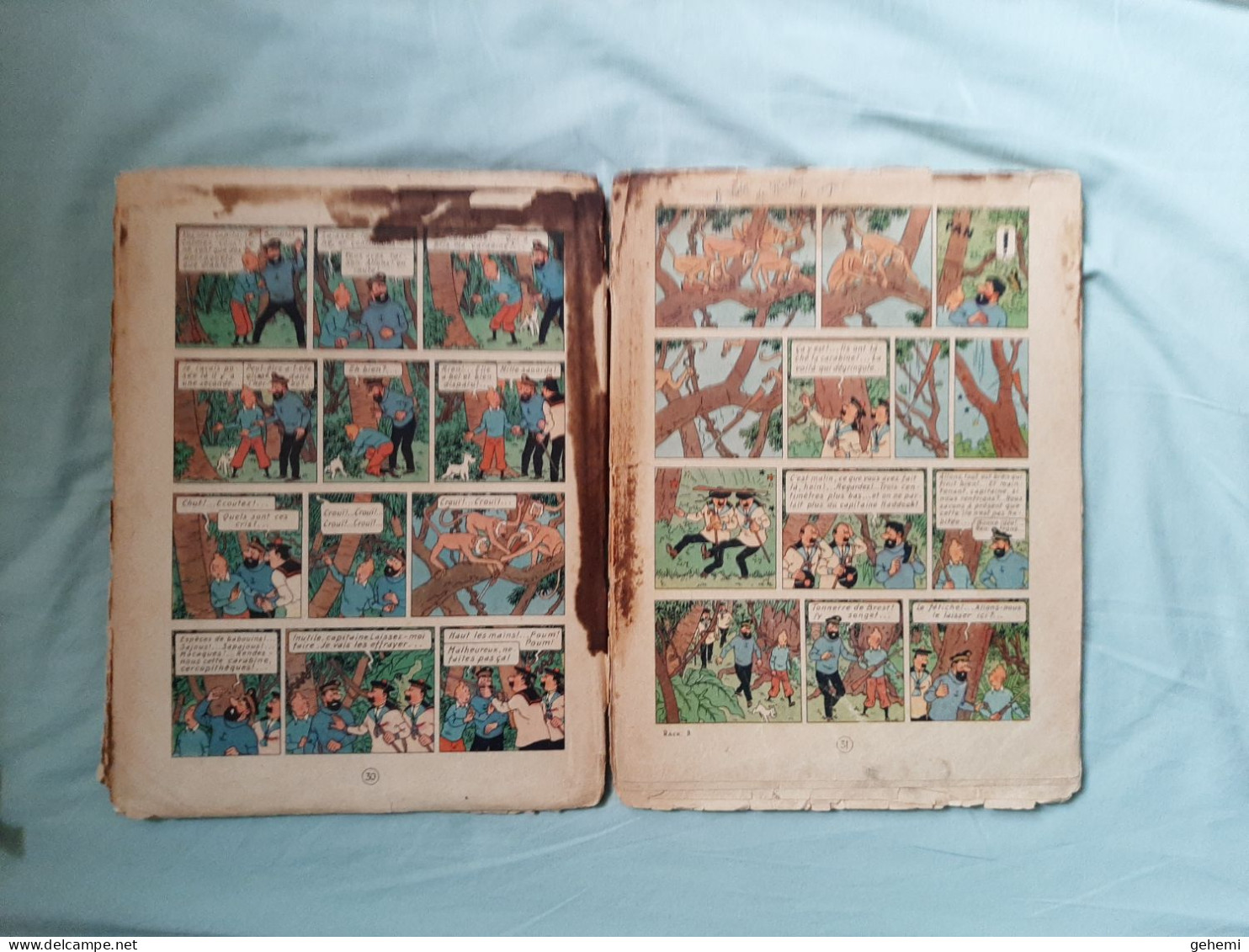 Tintin : Le trésor de Rackham le rouge B1 1947