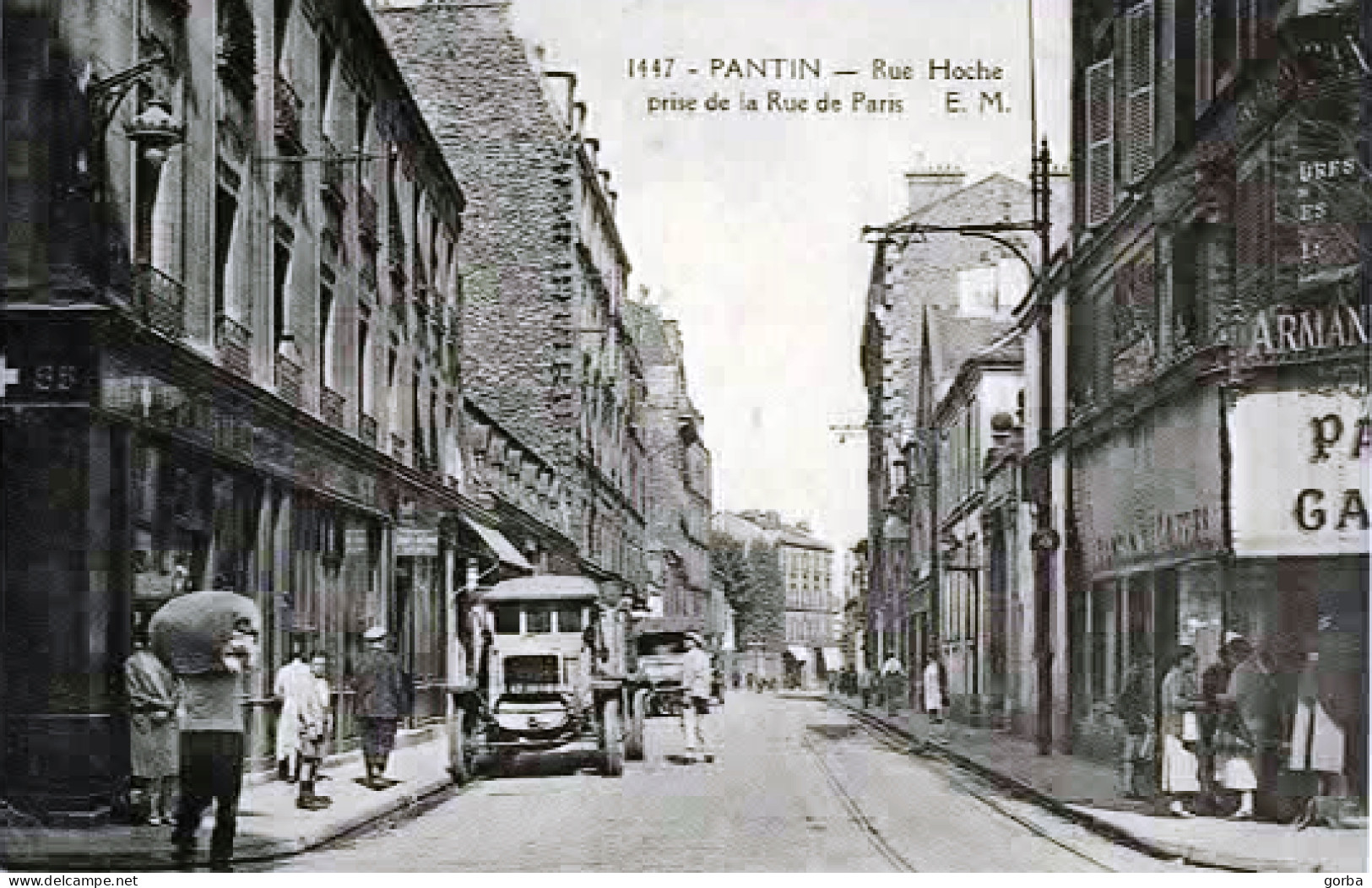 *repro CPA - 93 - PANTIN -  La Rue Hoche Prise De La Rue De Paris - Pantin