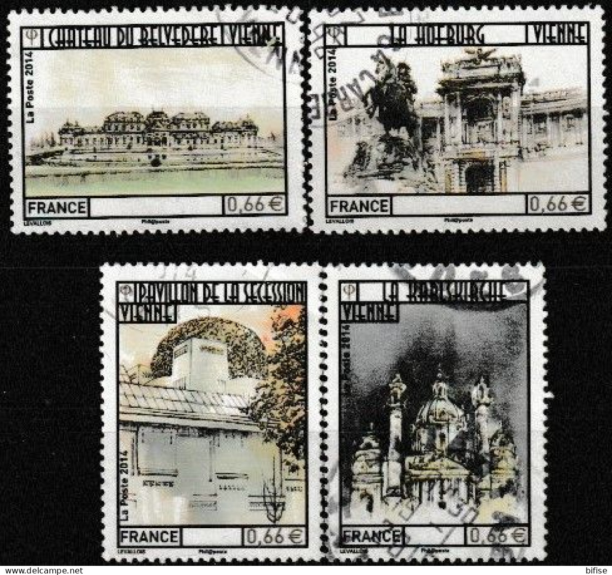 FRANCIA 2014 - YV 4853/56 - Cachet Rond - Oblitérés