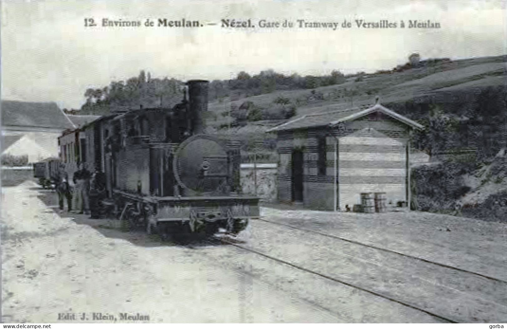 *repro CPA - 78 - MEULAN - Nézel Gare Du Tramway De Versailles à Meulan - Meulan