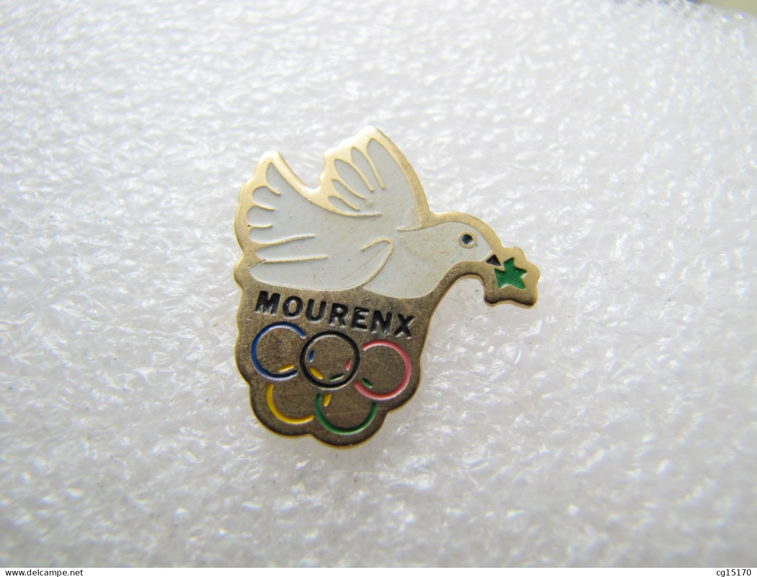 PIN'S   OISEAU  COLOMBE  MOURENX   JEUX OLYMPIQUES - Dieren